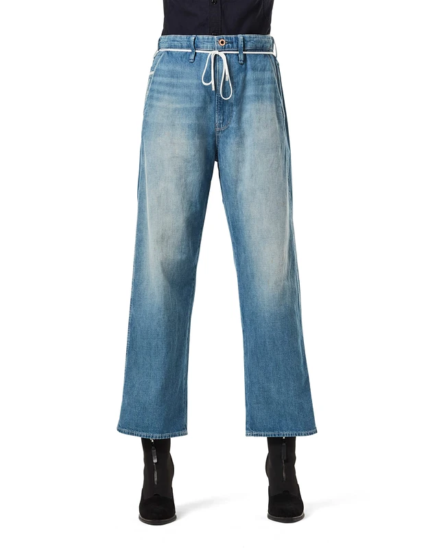 G-Star Women's Lintell High Dad Jeans, Blue (antic faded marine blue D17196-9657-B460), 24W / 30L