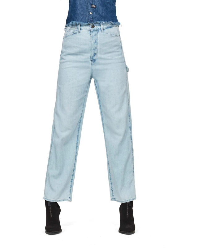 G-Star Women's Revynn Ultra High Boyfriend C Jeans, Blue (sun faded cerulean D17201-C299-B492), 28W / 32L