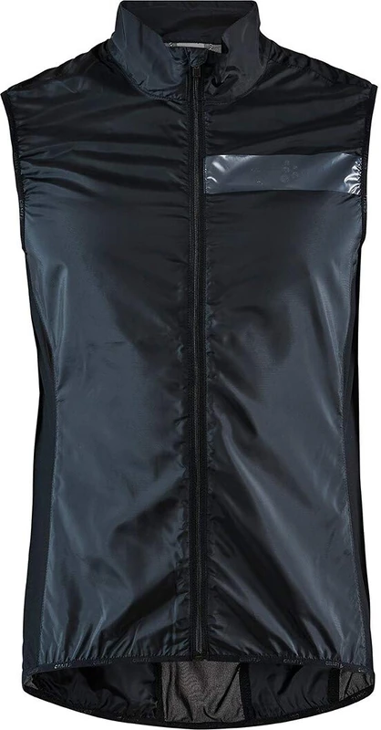 Craft Men's Essence Light Wind Bike Vest Jackets, Black, L UK