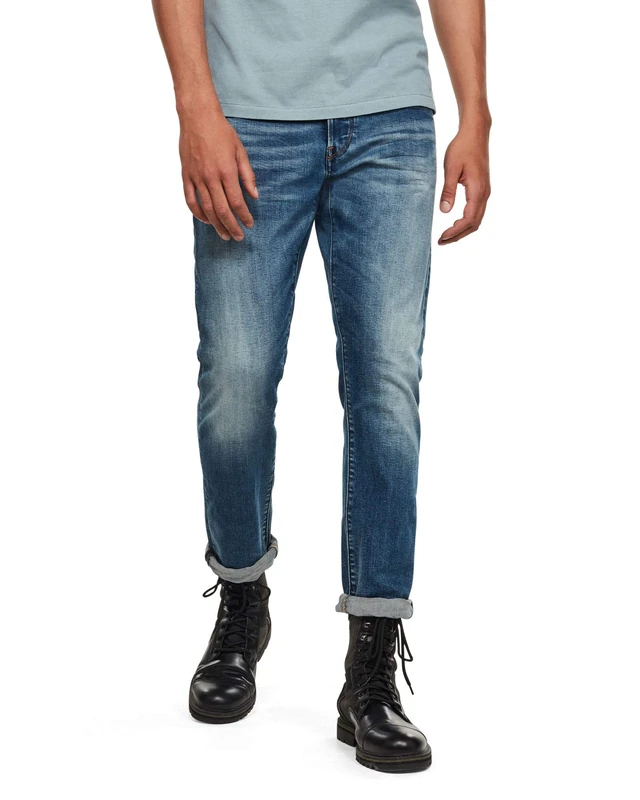 G-Star Men's G-Bleid Slim Jeans, Blue (faded azurite D16850-C052-B465), 27W / 32L