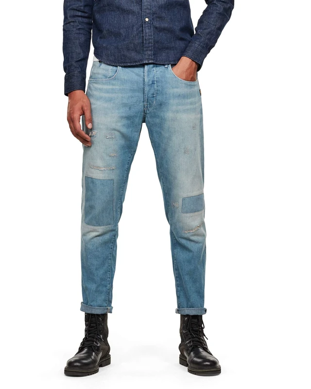 G-Star Men's Loic Relaxed Tapered Jeans, Blue (vintage marine blue restored D16132-9657-B482), 28W / 32L