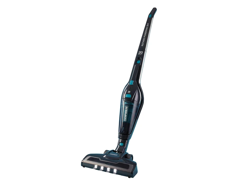 Leifheit Rotaro PowerVac 2-in-1 Battery Vacuum Cleaner for up to 40 Minutes Wireless Vacuuming, Battery Vacuum Cleaner with Handheld Vacuum Cleaner and 20 V Battery, Bagless and Quick to Hand