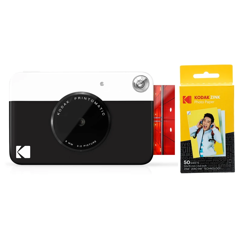KODAK PRINTOMATIC Digital Instant Print Camera with Paper 50-pack Bundle - Image 1