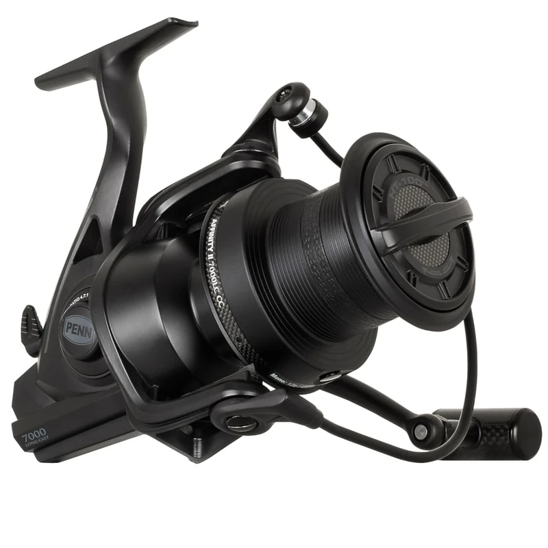 PENN Affinity II Longcast Custom Carbon, Fishing Reel, Spinning Reels, Sea Fishing, Carp, Unisex, Black, 7000
