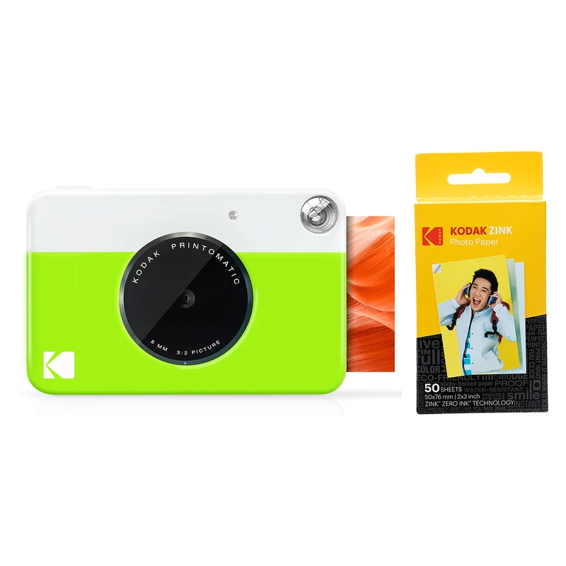 KODAK PRINTOMATIC Digital Instant Print Camera with 50-Pack Paper