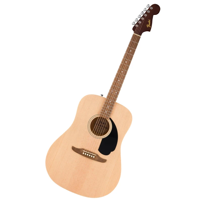 Fender California Debut Redondo Dreadnought Acoustic Guitar, Spruce Top, Black Pickguard, Natural