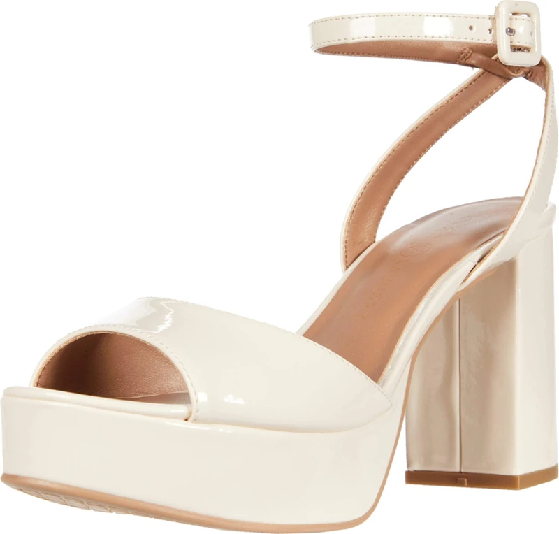 Chinese Laundry Women's Theresa Heeled Sandal, Bone Patent, 6.5 UK