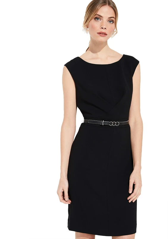 Comma Women's 81.002.82.5302 Party Dress, Schwarz (Black 9999), 38