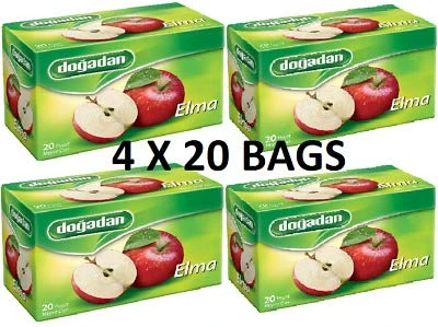 Dogadan Apple Tea elma cayi Pack Of 4 (80 tea Bags)