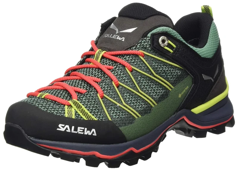 Salewa Ws Mtn Trainer Lite Gtx, Feld Green/Fluo Coral, 5.5, Female