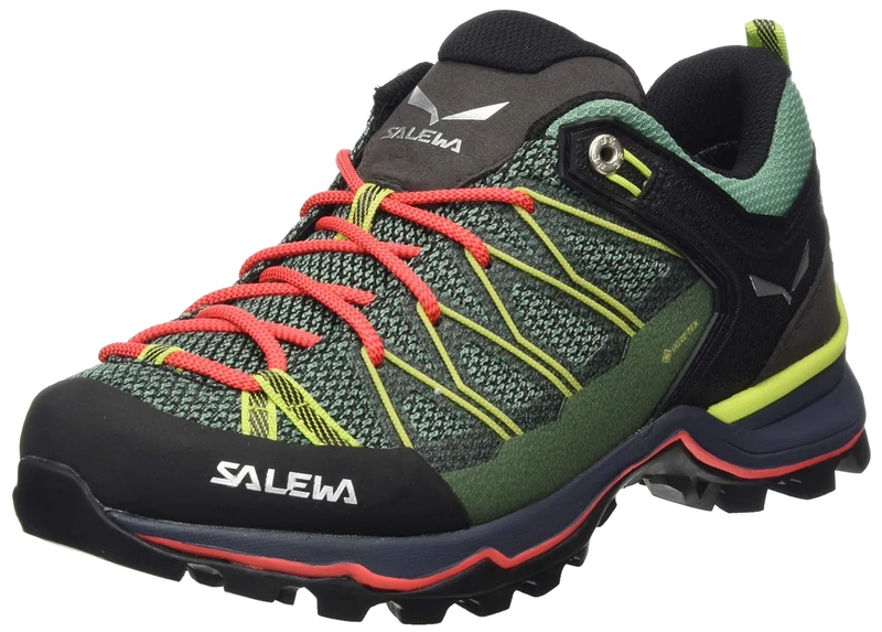 Salewa Ws Mtn Trainer Lite Gtx, Feld Green/Fluo Coral, 4.5, Female
