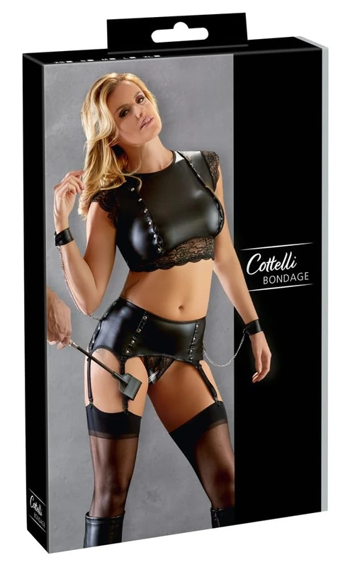Cottelli Bondage Top and Briefs-22511831041 Black L