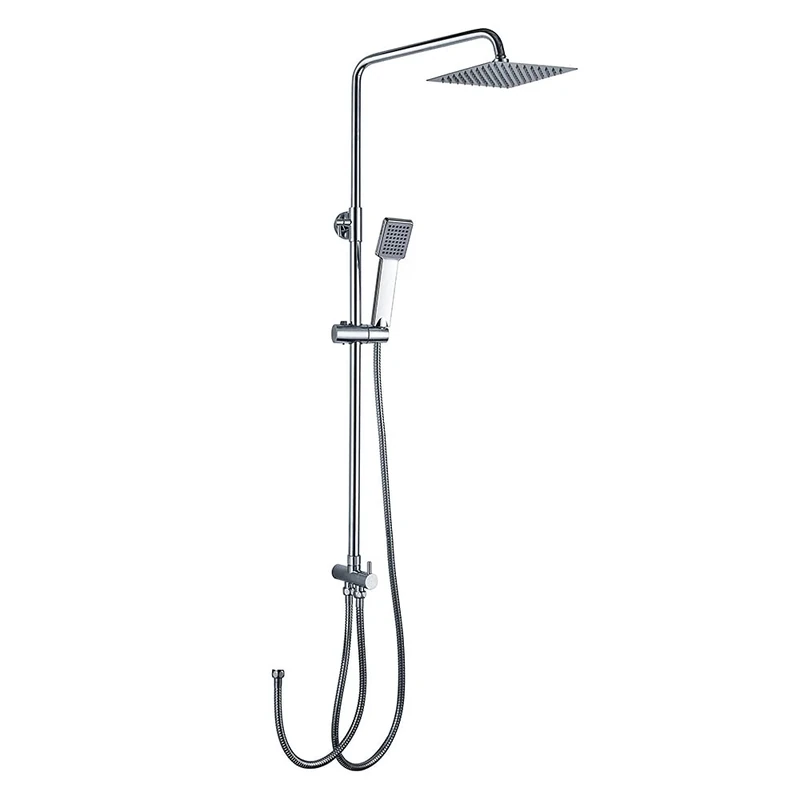 Kibath L433221 Telescopic Shower Column Quad Without Taps Plus, Chrome Gloss