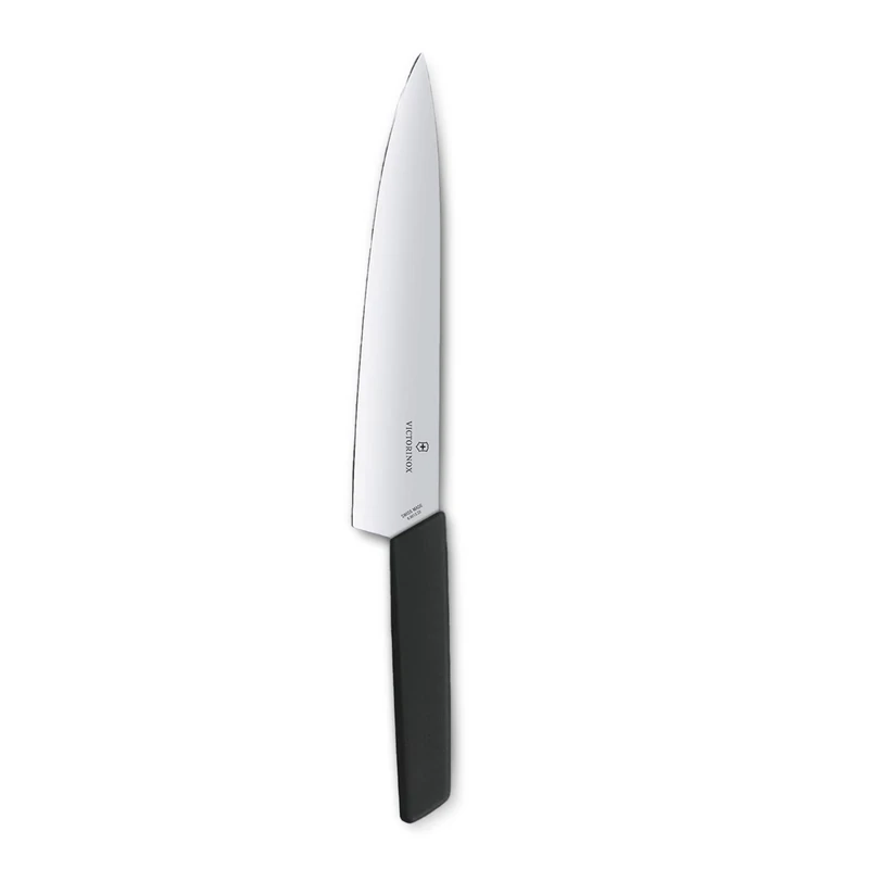Victorinox Swiss Modern, Carving Knife, Extra Sharp Blade, 22 cm, Plastic Handle, Stainless Steel, Black