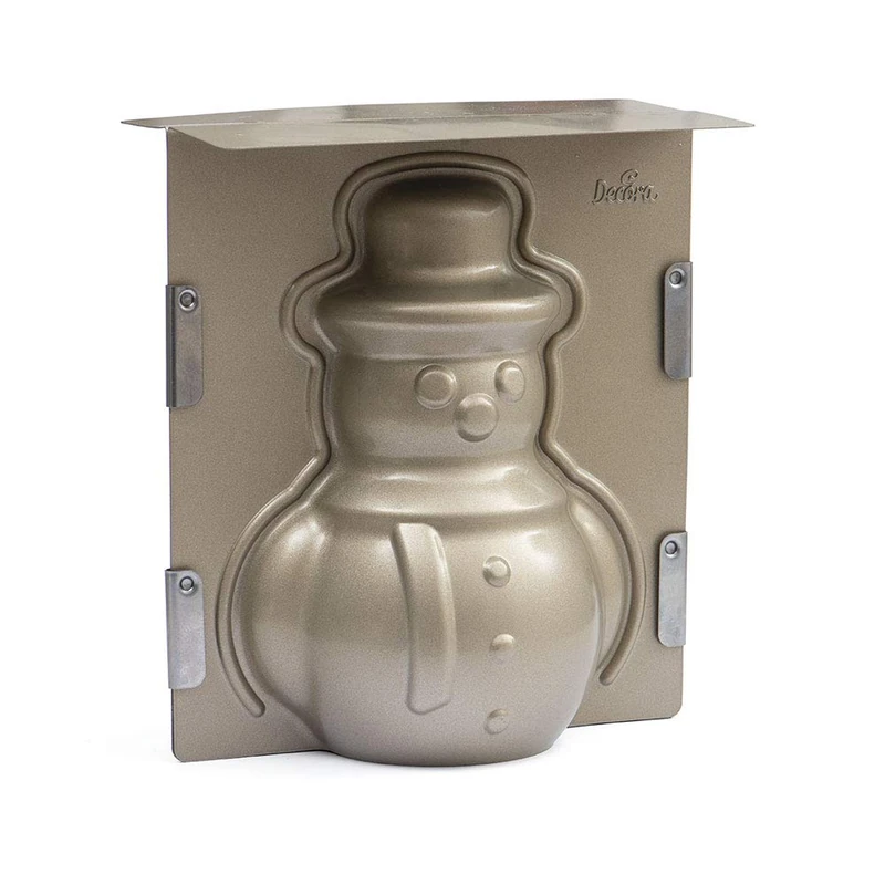 DECORA 0075012 3D Snowman Cake PAN, Acciaio
