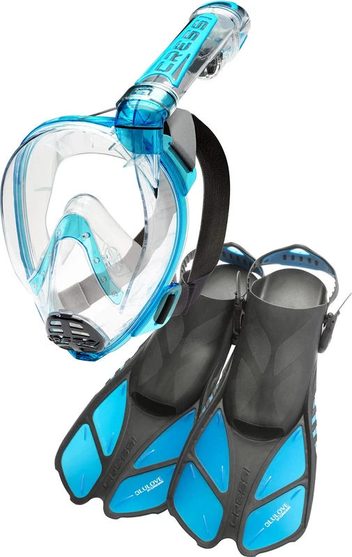 Cressi Duke + Bonete Net Set - Combo Set Integral Mask + Fins - Image 1