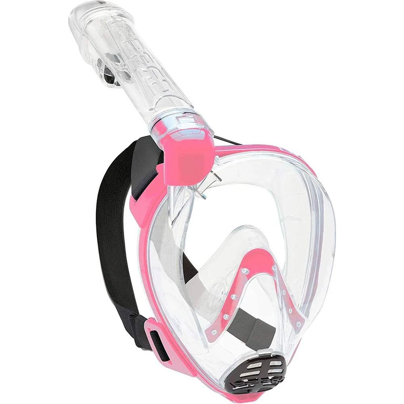 Cressi Baron Full Face Mask - Integral Anti Fog Snorkel Mask,Comfortable Face Mask with Exhalation Valve and Dry Snorkel, Unisex
