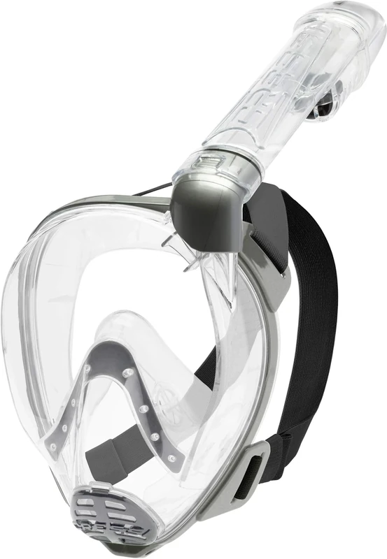 Cressi Baron Full Face Mask - Integral Anti Fog Snorkel Mask,Comfortable Face Mask with Exhalation Valve and Dry Snorkel, Unisex