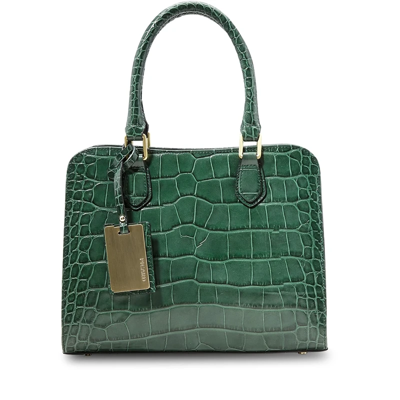 Picard Weimar Women's Handbag Medium Leather Width 32 cm Height 23 cm Length 12 cm with Screw Closure Business, Everyday Use, Going Out, Pinegreen., standard size, Shopper