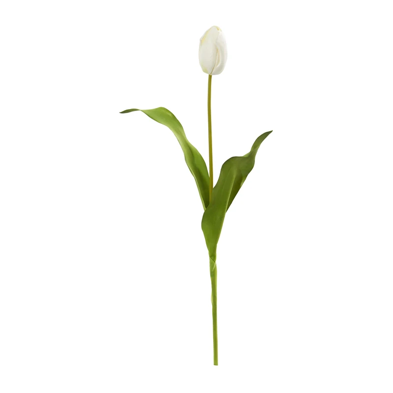 Nearly Natural Silk Flowers, Metal, White - Image 1