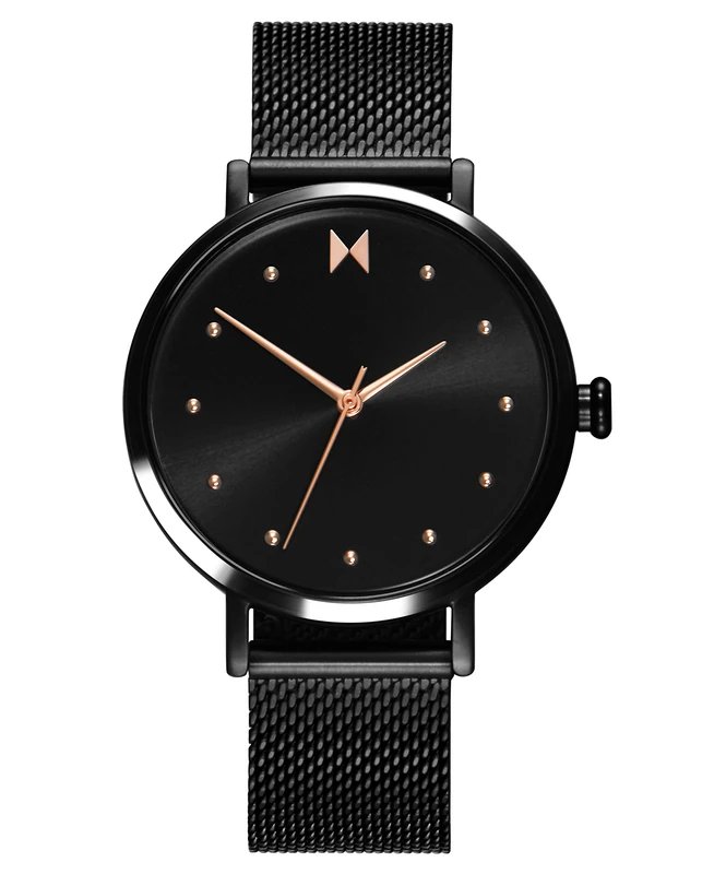 MVMT Analogue Quartz Watch for Women with Black Stainless Steel Bracelet - 28000033-D