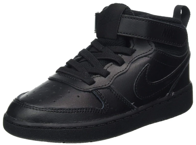 Nike Court Borough Mid 2 (tdv), Unisex Babies’ Track Shoe, Black/Black/Black, 3.5 Child UK (19.5 EU) - Image 1