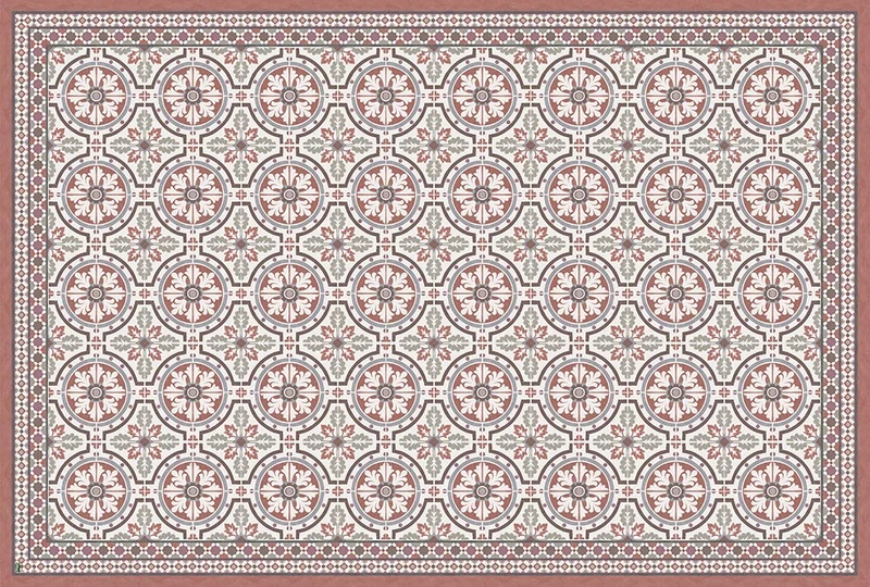vilber Red Vinyl Carpet 155 x 230 - Image 1