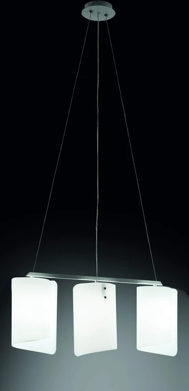 Selene papiro Chandelier 70 W, Polished White