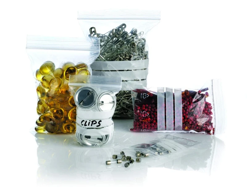 229 x 324 Blue Label Write On Grip Seal Poly Bags 45 Grammage, 1000 Pack