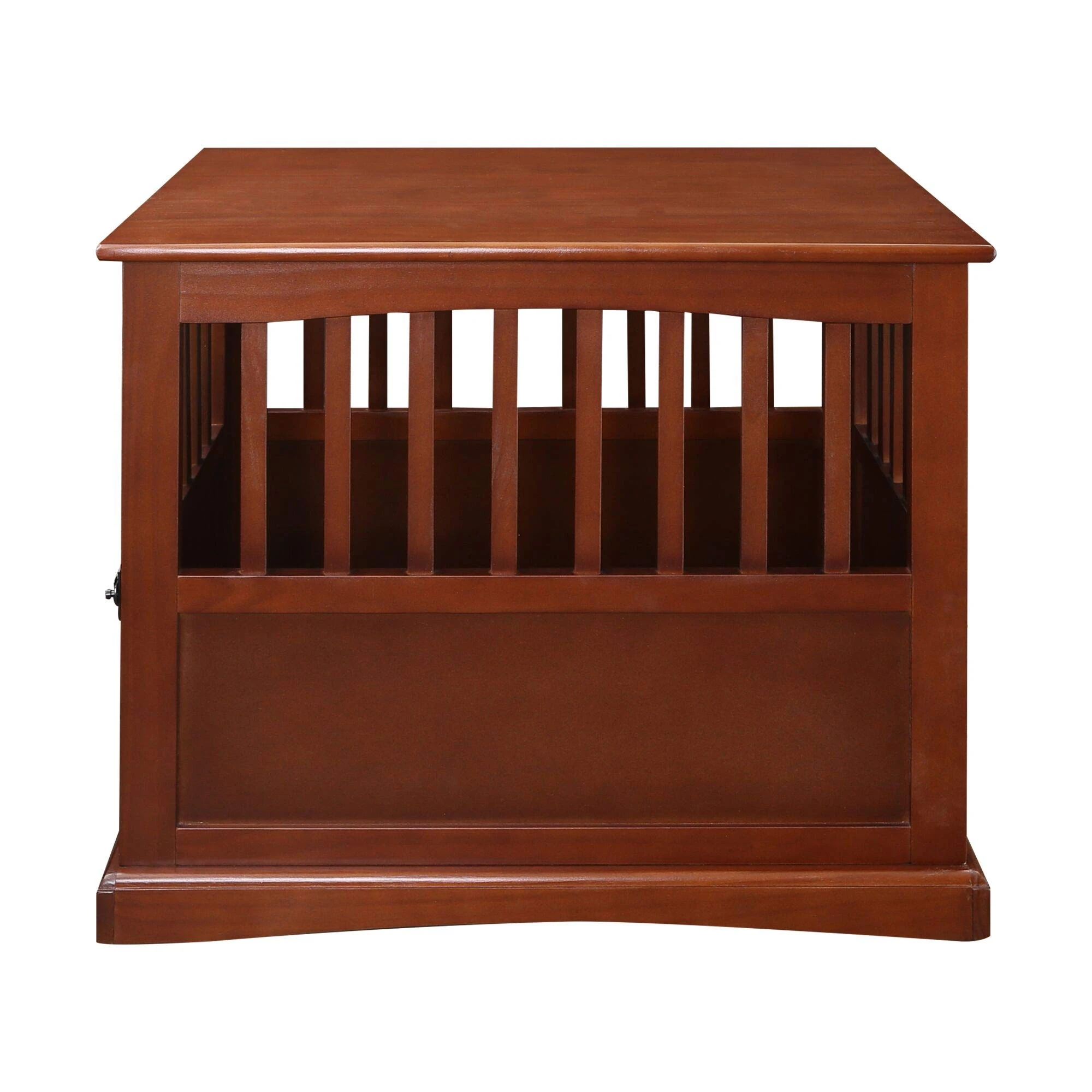 Casual Home Wooden Medium Pet Crate, End Table, Walnut