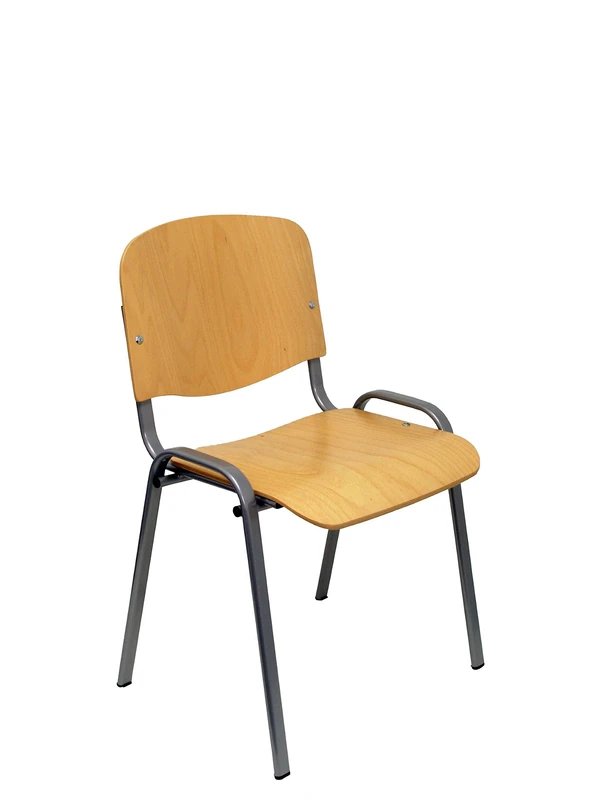 Piqueras y Crespo Pack of 4 Golosalvo Wood Beech Chairs, Acacia, Beige, One Size