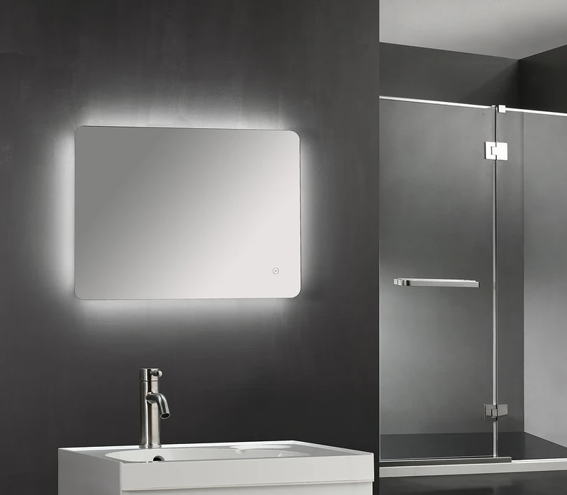 Keenware KBM-009 LED Backlit Bathroom Mirror with Demister; 800x600mm