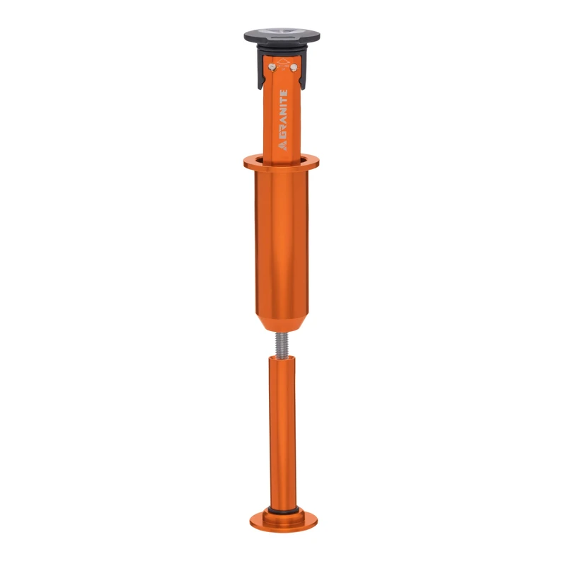 Granite Stash Multi-Tool Kit - Compact Bike Tools Stored Inside Steerer Tube, 1 1/8" Straight Steerer Model (Orange)