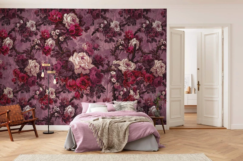 Komar HX8-062 Non-Woven Photo Wallpaper Magnifique XXL Decoration Art Nouveau Bedroom Living Room Office Hallway Size 400 x 280 cm (Width x Height) Multi-Coloured