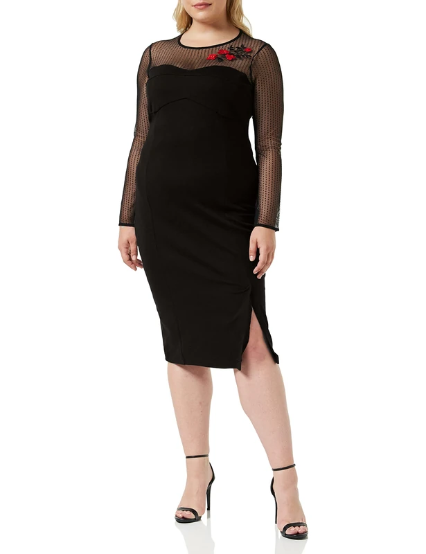 Queen Kerosin Women's Retro-Look Dress, Black, X-Small