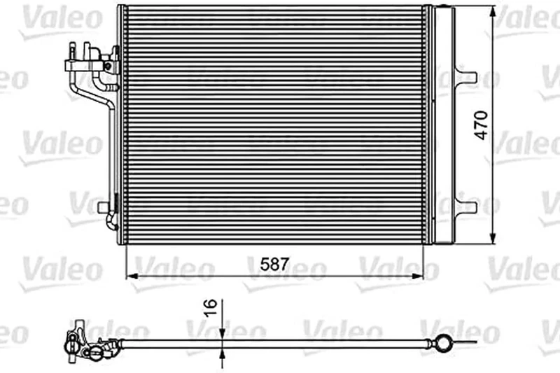Valeo 814021 - Condenser, air conditioning