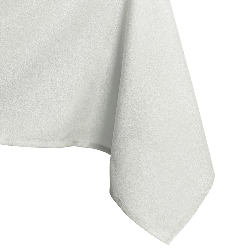 AmeliaHome Tablecloth Tablecloths Table Covers 120 x 120 cm Lotus Effect Water-Repellent Glossy Empire Ecru 40598