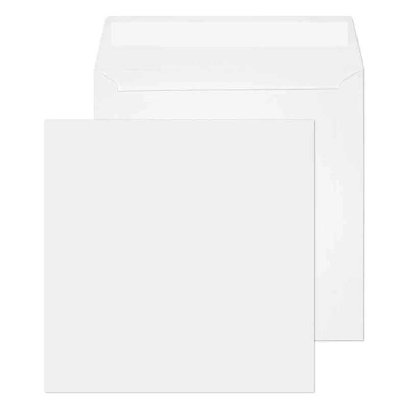 Blake Envelopes Purely Everyday 0160PS Quadratisch Briefumschläge Haftklebung Weiß 160 x 160 mm 100 g/m² | 500 Stück