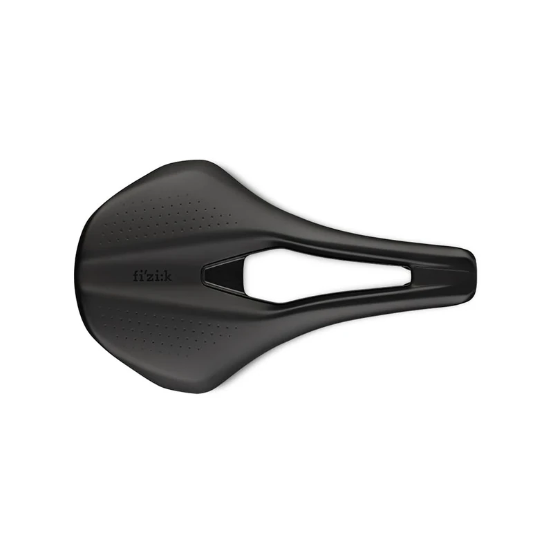 Fizik Tempo Argo R1 Road Bike Saddle, Carbon Shell and Carbon Braided Rails, 160mm Width, Black