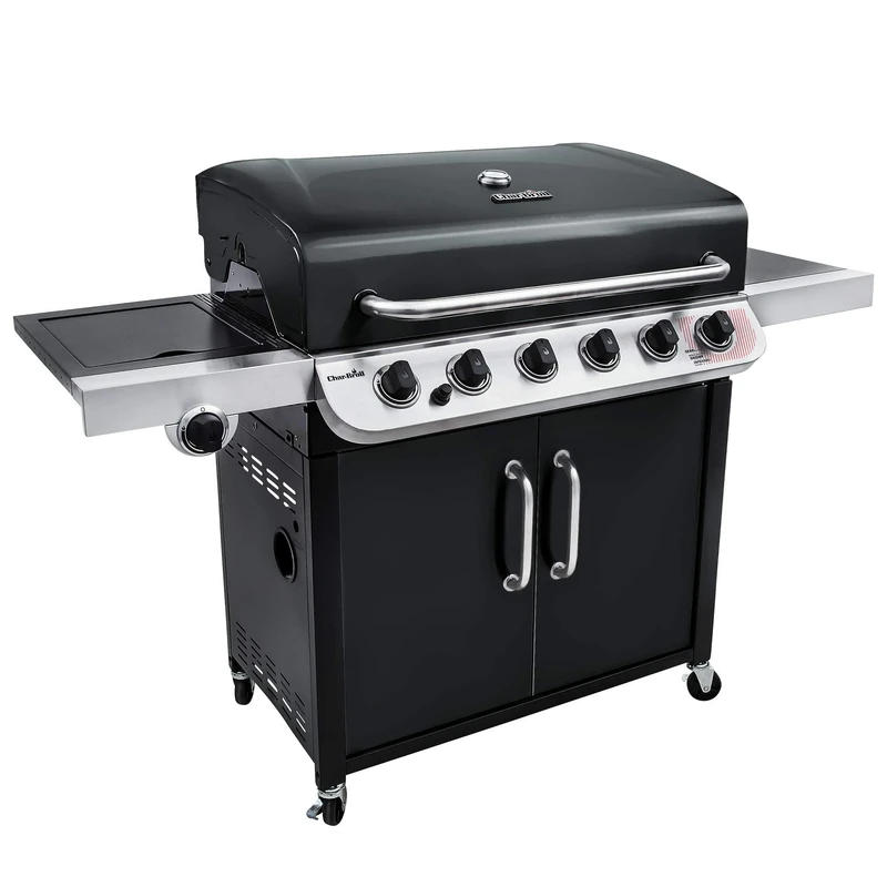 Char-Broil Gas BBQ Convective 640 B - XL - 6-burner Barbecue with Cast Iron Grates, Sear Zone - Ideal for Outdoor Cooking, Garden, Balcony and Patio