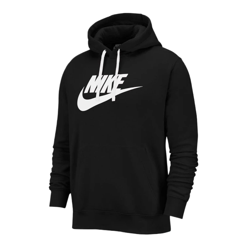 Nike M Nsw Club Hoodie PO BB Gx Sweatshirt - Black/(White), Small-T