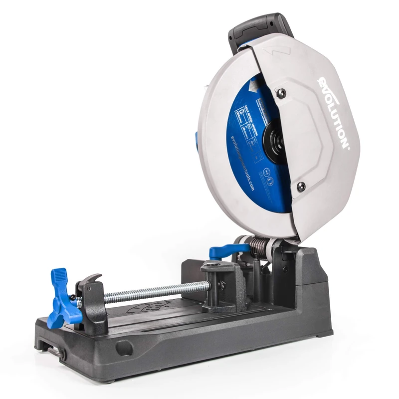 Evolution Power Tools S355CPS Industrial Steel Chop Saw, 355 mm (110 V),Blue