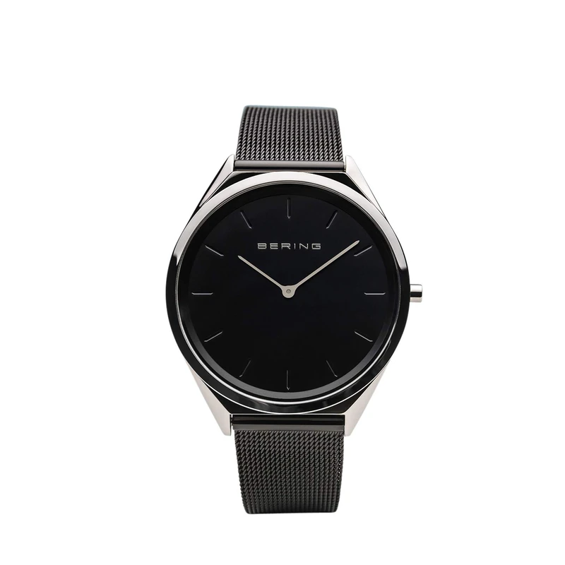 BERING Unisex Analog Quartz ultra slim collection Watch with stainless steel Strap and Sapphire Crystal 17039-102