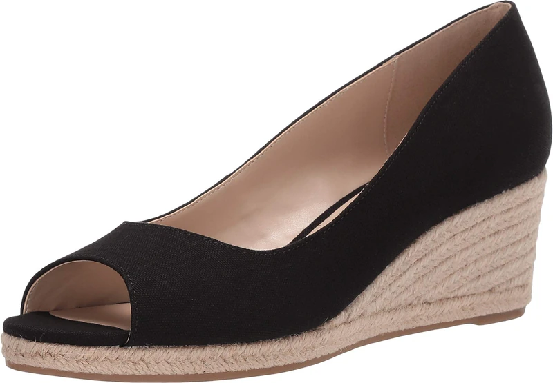 Bandolino Women's Nuri Wedge Sandal, Black, 6 UK - Image 1