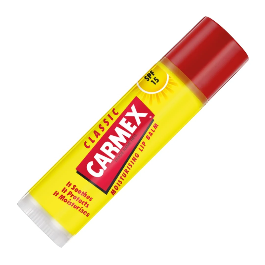 Carmex Classic Lip Balm Stick | Prevents Dryness | Hydrating Lip Care with Cooling Relief for Hot, Sunny Days (4.25g)