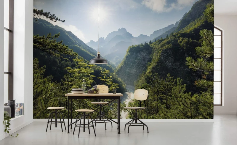 Komar SHX9-027 Non-Woven Photo Wallpaper XXL Decoration Nature Landscape Bedroom Living Room Office Hallway 450 x 280 cm (Width x Height) Multi-Coloured