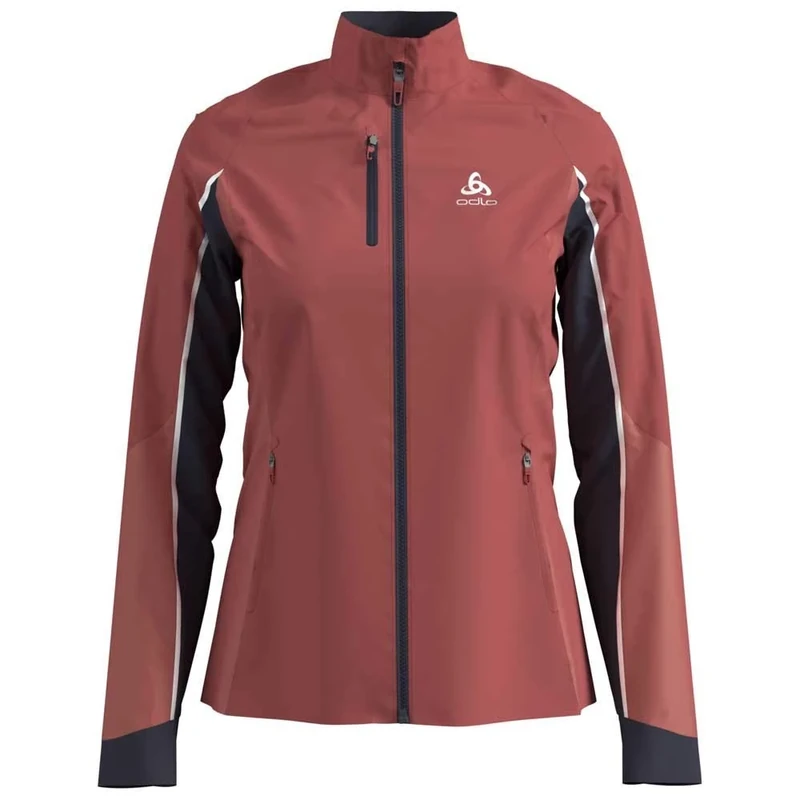 Odlo Miles Women's Jacket, womens, 612531, Faded Rose - Odyssey Grey, XS