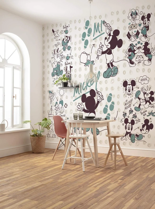 Komar Disney Fleece Photo Wallpaper, Fleece, Colourful, 250 x 280 cm (Breite x Höhe), Bahnbreite 50 cm