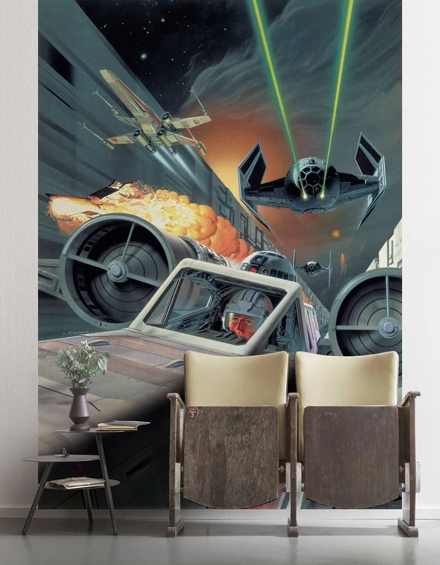 Komar Star Wars Non-Woven Photo Wallpaper, Colourful, 200 x 280 cm (Width x Height), Width 50 cm