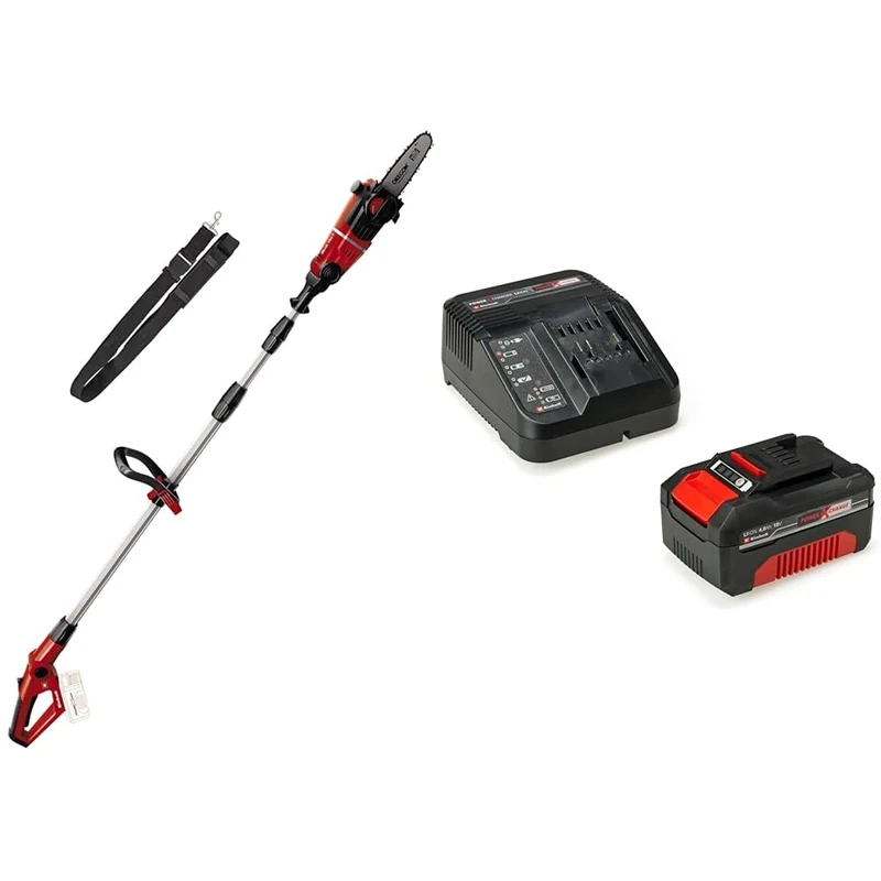 Einhell GE-LC 18 Li T Solo Power X-Change Cordless Pole Mounted Pruner - Supplied with 4.0Ah Battery and Charger